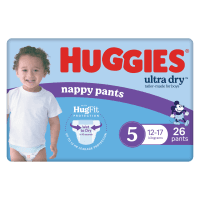 Ultra Dry Nappy Pants Walker Boy Size 5 12-17kg (26pk)