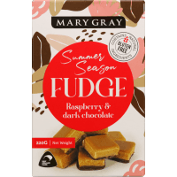 Summer Season Raspberry & Dark Chocolate Fudge (220g)