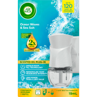Essential Oil Ocean Waves & Sea Salt Air Freshener Plug In Diffuser (19ml)