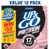 Protein Energize Strawberry Liquid Breakfast (12 x 250ml)