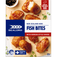 Hoki Bites with Korean Style Sauce (340g)