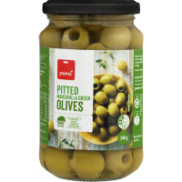 Pitted Manzanilla Green Olives (340g)