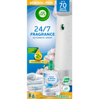 Automatic Linen & White Orchid Spray Essential Oil Air Freshener Starter Kit (228ml)