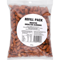 Roasted Unsalted Almonds Refill Pack (600g)