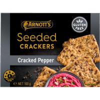 Black Pepper Seeded Crackers (100g)