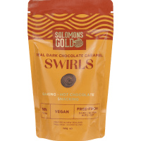 Real Dark Chocolate Caramel Swirls (150g)