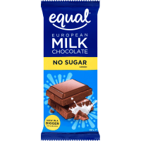 No Sugar Added Milk Chocolate Block (100g)