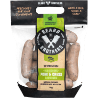 Pork & Watercress Precooked Sausages (1kg)