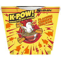 K-Pow Flaming Cheesy Chicken Korean-Style Spicy Noodles (105g)
