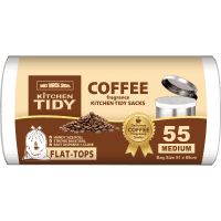 Flat Top Medium Coffee Fragrance Tidy Liners (55pk)