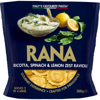 Gourmet Ricotta, Spinach & Lemon Zest Ravioli Pasta (300g)