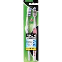 Total Clean Medium Toothbrush (2pk)