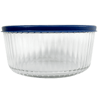 Elara Round Ribbed Glass Container 1.6l (1pk)