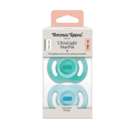 Ultra Light Stay Put Silicone Soother 0-6 Months (2pk)