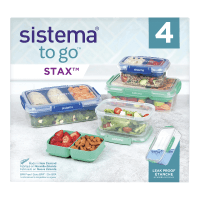 Stax to Go Food Container Set (4pk)