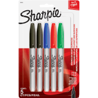 Fine Permanent Marker Pens (5pk)