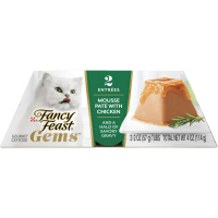 Gems Mousse Pate With Chicken and a Halo of Savory Gravy Cat Food (2 x 57g)