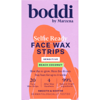 Beach Coconut Selfie Ready Sensitive Facial Wax Strips (20pk)