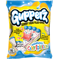Confetti Cakesplosion Gummy Liquid Filled Popperz (72g)