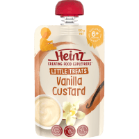 Little Treats Vanilla Custard Pouch 6+ Months Smooth (120g)