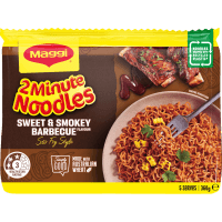 2-Minute Sweet & Smokey Barbecue Noodles Multipack (5 x 72g)