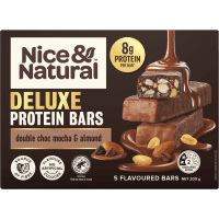 Double Choc Mocha & Almond Deluxe Protein Bars (5 x 40g)