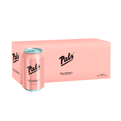 Pals Vodka, Watermelon, Mint 5% Cans 10x330ml
