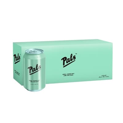 Pals Vodka, Hawke's Bay Lime 5% Cans 10x330ml