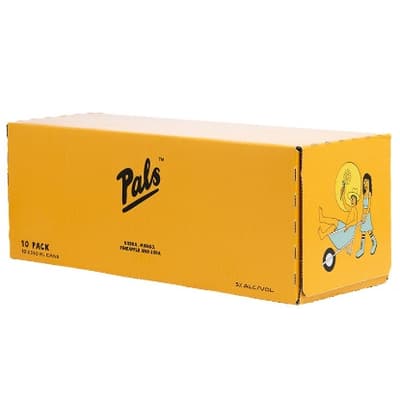 Pals Vodka, Mango, Pineapple & Soda 5% Cans 10x330ml