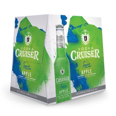 Cruiser Sour Apple 4.8% Bottles 12x275ml
