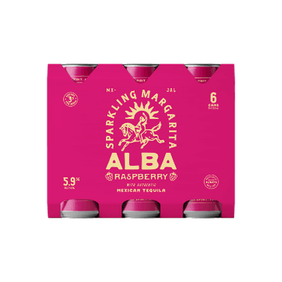 Alba Raspberry Sparkling Margarita 5.9% Cans 6x250ml