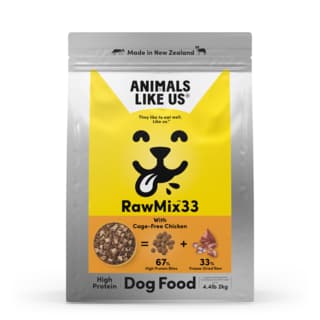Animals Like Us RawMix33 with Cage-Free Chicken Freeze Dried Dog Food - 4kg (2 x 2kg)