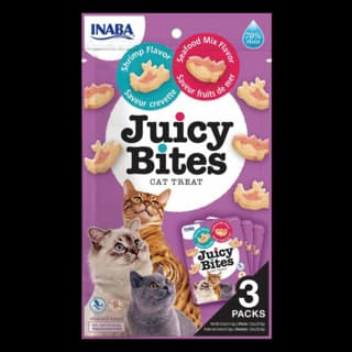 Inaba Juicy Bites Shrimp & Seafood Mix Cat Treats - 34g