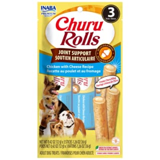 Inaba Churu Rolls Joint Support Chicken with Cheese Recipe Dog Treats - 3 Pack