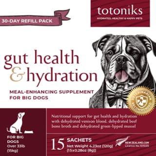 Totoniks Dog Gut Health & Hydration Refill Pack - Large Breed, 15 Pack