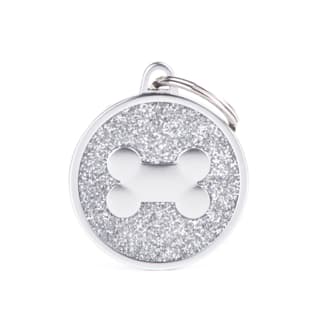 My Family Shine Assorted Large Cat and Dog Tags - Bone, Silver
