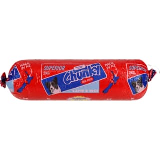 Superior Chunky Lamb & Rice Dog Roll Wet Food - 2kg - discontinued