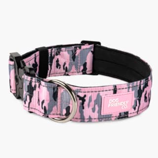 Dog Friendly Co. Tactical Dog Collar - Large/Extra Large , Pink Camo