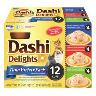 Inaba Dashi Delights Tuna Cat Wet Food Topper Variety Pack - 12 Pack