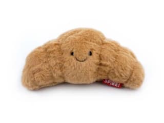 Spike Kawaii Croissant Plush Dog Toy - Small