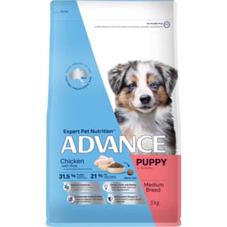 ADVANCE Puppy Medium Breed Chicken & Rice Dry Dog Food - 3kg