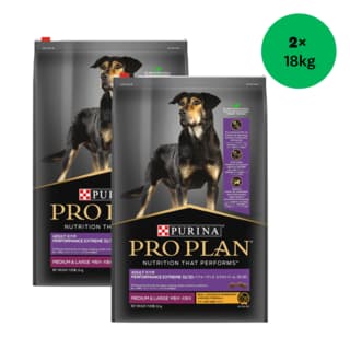 Pro Plan Adult Performance Extreme 32/30 Medium & Large Breed Dry Dog Food - 36kg (2 x 18kg Bags)