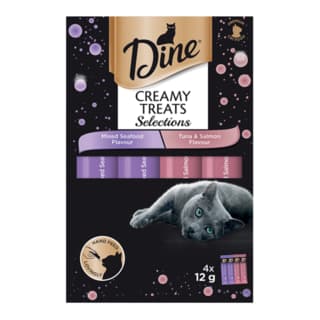 Dine Creamy Treats Selections Seafood Cat Treats - 48g