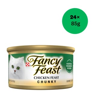 Fancy Feast Chunky Chicken Feast Wet Cat Food - 85g x 24