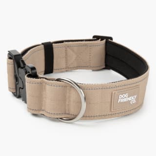 Dog Friendly Co. Premium Dog Tactical Collar - Large/Extra Large, Brown