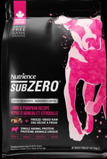 Nutrience SubZero Limited Ingredient Lamb & Pumpkin Dog Dry Food - 1.8kg