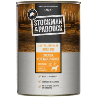 Stockman & Paddock Chicken with Vege & Rice Wet Dog Food - 1.2kg x 12
