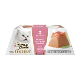 Fancy Feast Gems Mousse Pate with Salmon Wet Cat Food - 2 x 57g Pack