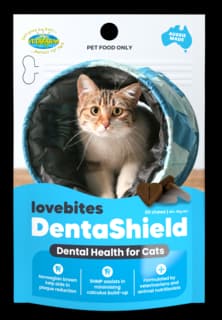 Vetafarm Lovebites DentaShield Cat Dental Chews - 60 Pack