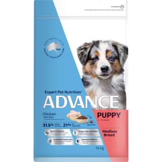ADVANCE Puppy Medium Breed Chicken & Rice Dry Dog Food - 15kg